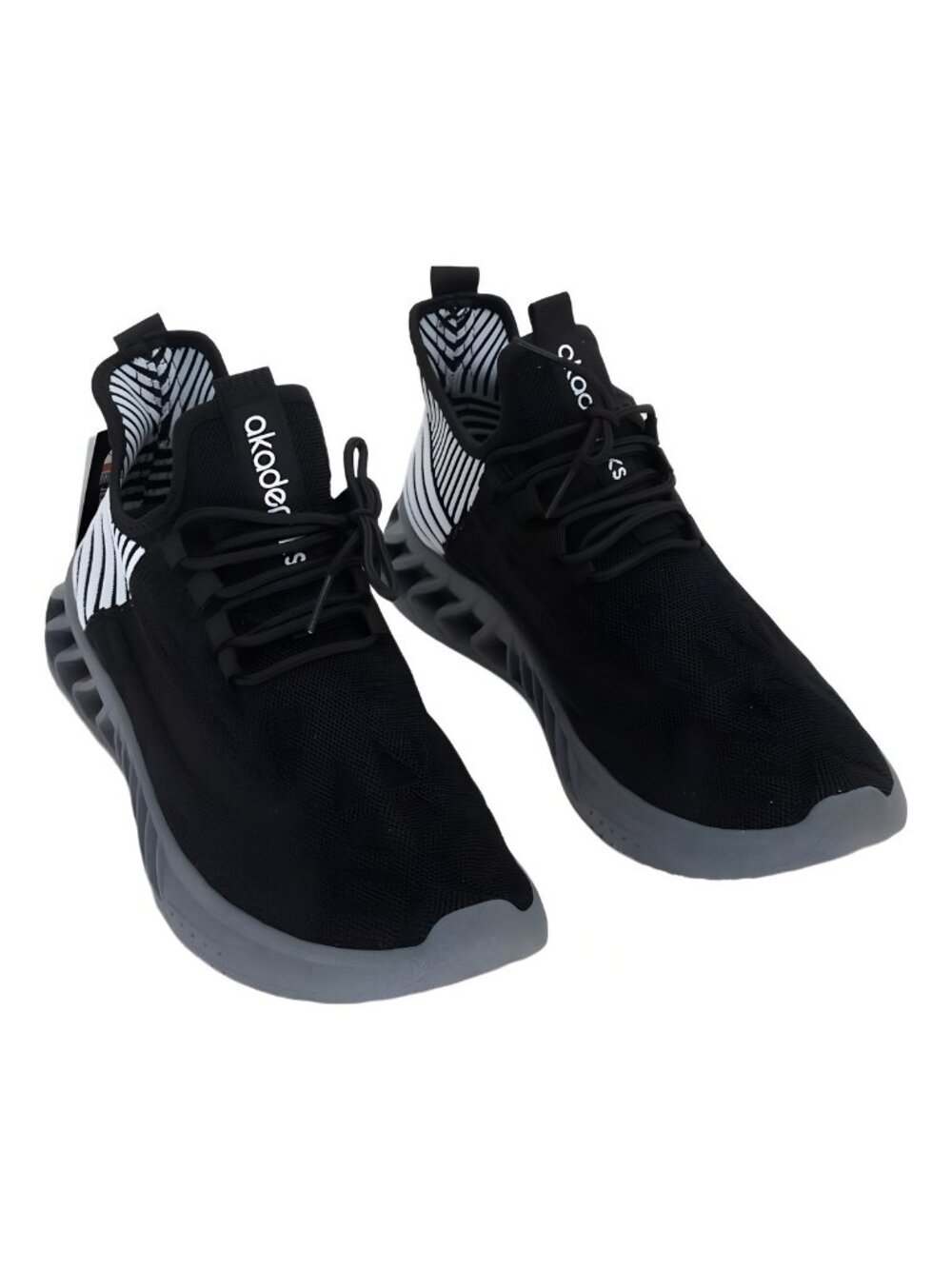 Akademiks Men's Fit Fashion Sneakers Black White Size 11M